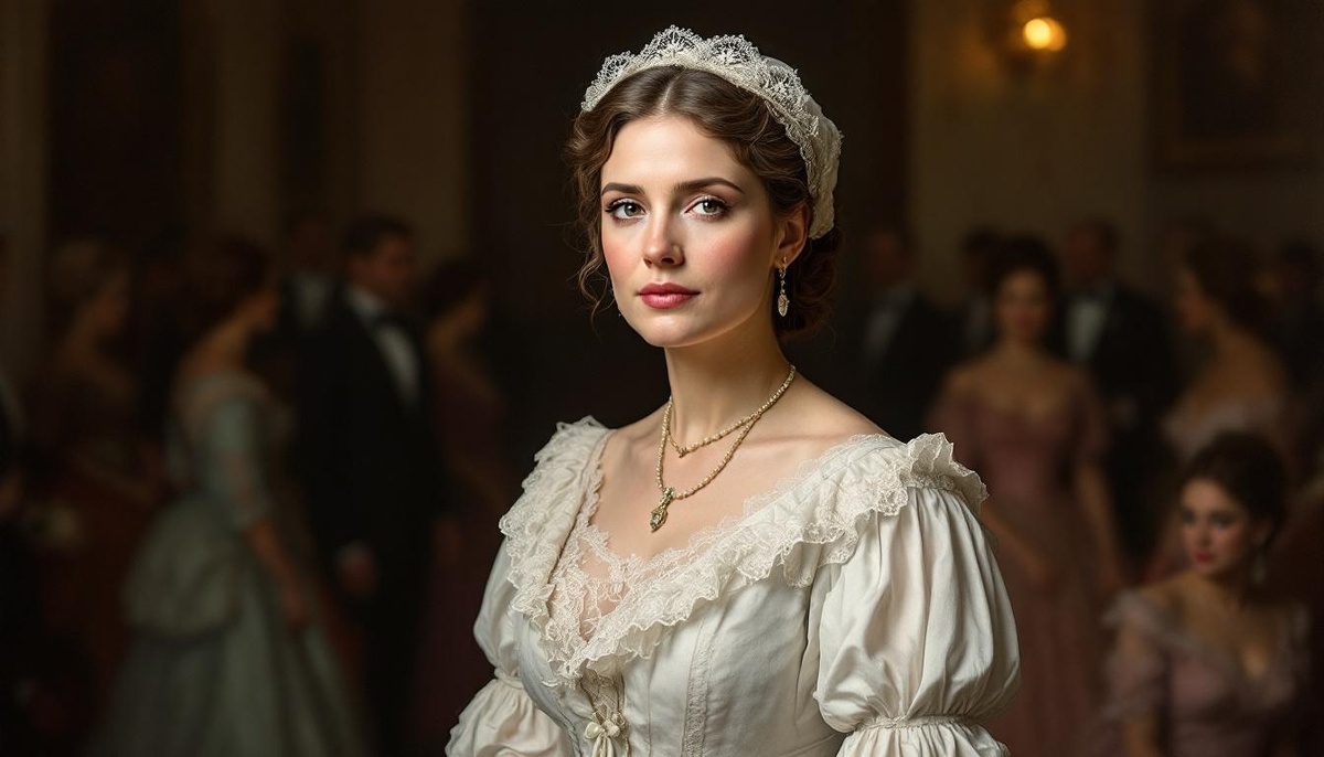 В иллюстративных целях. Такую Анну Керн, взрослой, мудрой женщиной, пережившей все испытания, нарисовала мне нейросеть.