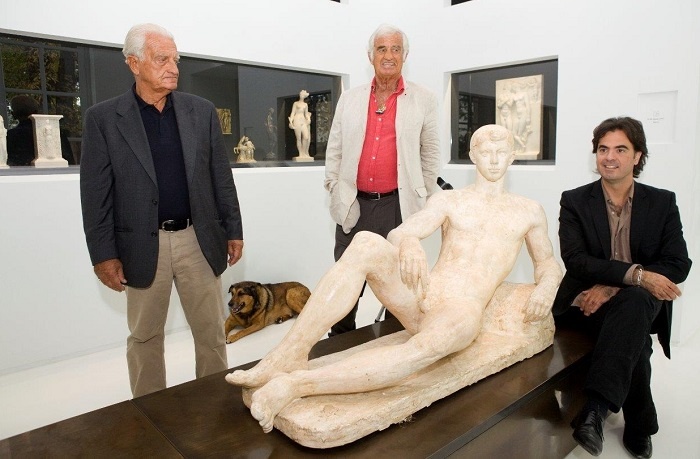 Жан-Поль Бельмондо с братом Аленом и племянником