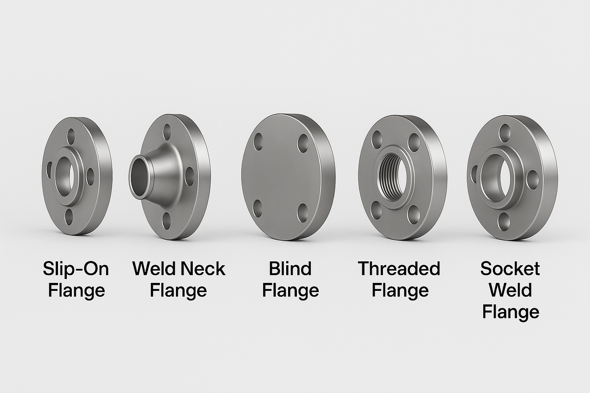 Стандартные типы фланцев