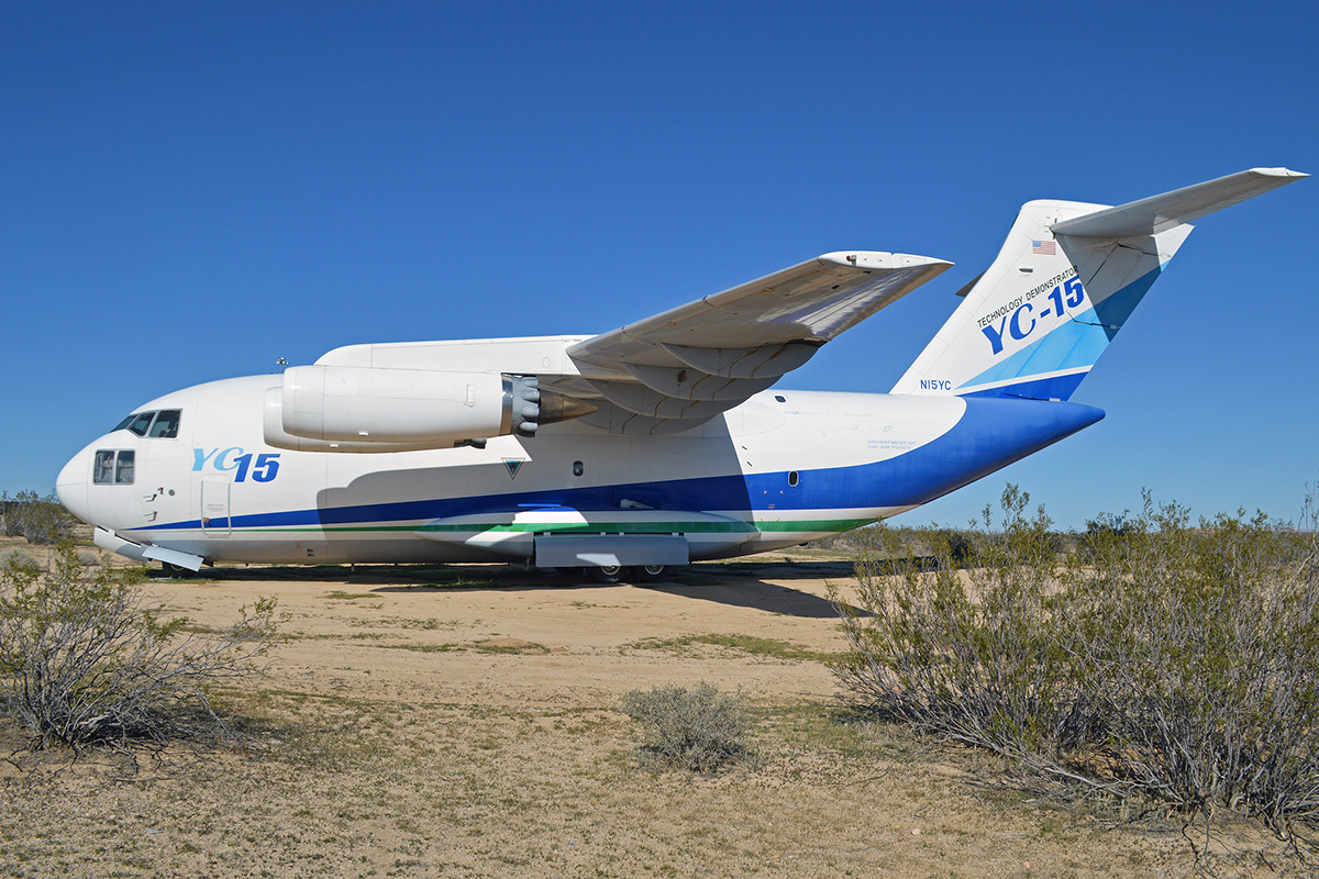McDonnell Douglas YC-15 72-1875, США, Калифорния, Эдвардс, Музей летных испытаний ВВС США, 29 февраля 2016 года. Фотография © Alan Wilson