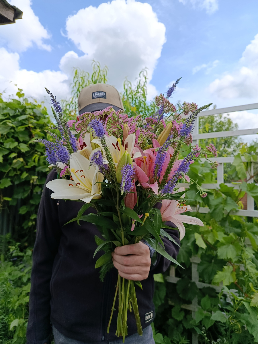 Мой Лентяй и букетик