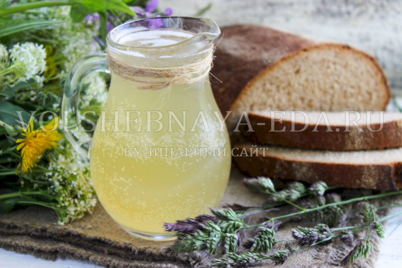 Белый квас для окрошки