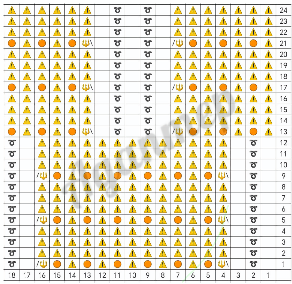 Схема узора 19.