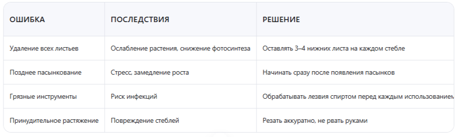 Частые ошибки и как их избежать