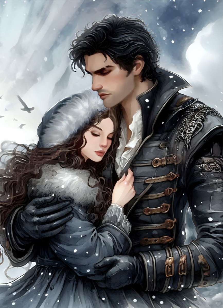 Кейт и Джерд, арт из телеграмм-канала Анастасии Ваймор "Ладно, давай о книгах"