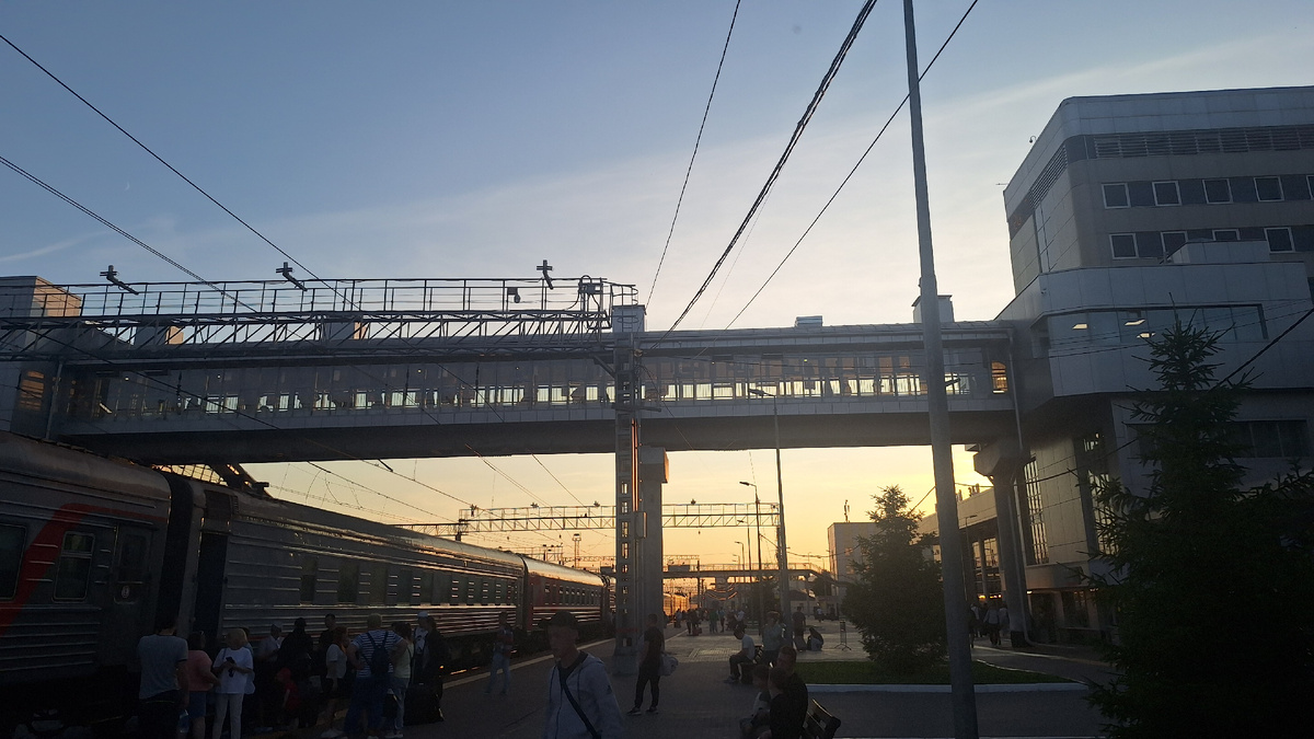 Переход на жд вокзале в Тюмени