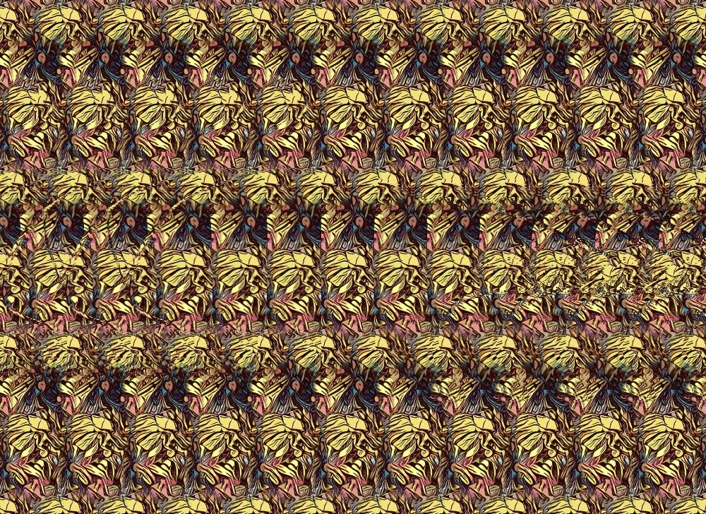 Домашняя милаха. Стереокартинка авторская