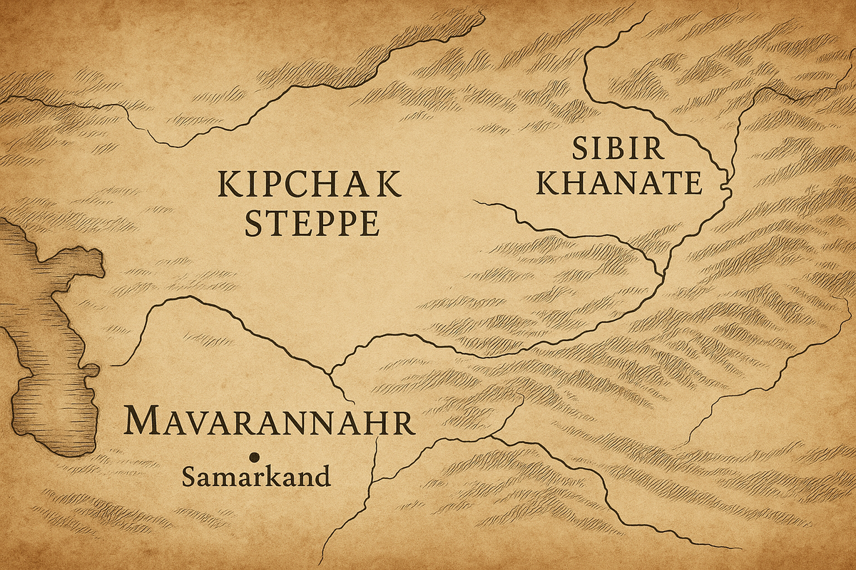 Кипчакская степь, Сибирское ханство и Маверанахр