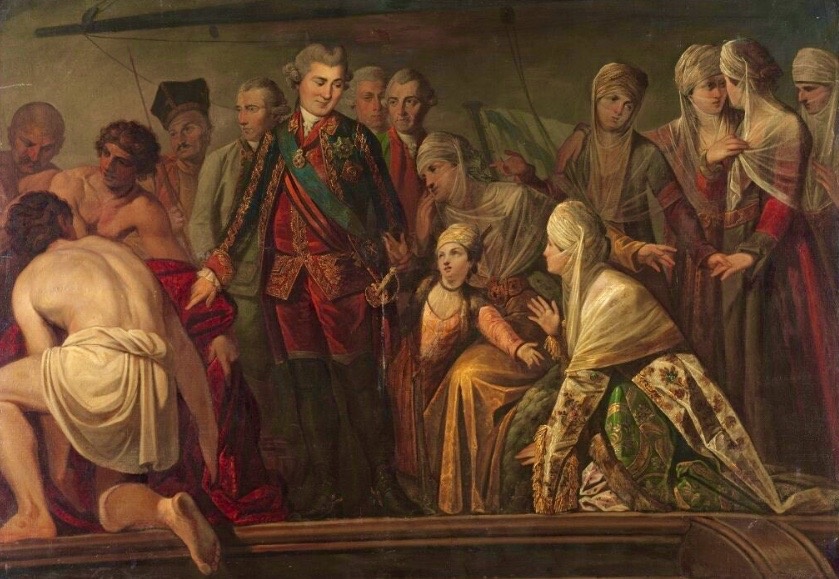 Портрет графа Алексея Григорьевича Орлова-Чесменского и светлейшего князя Григория Григорьевича Орлова. 1773 год. Художник Карл Людвиг Христинек.