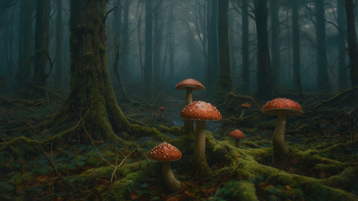 Таинственный лес (нейросеть)