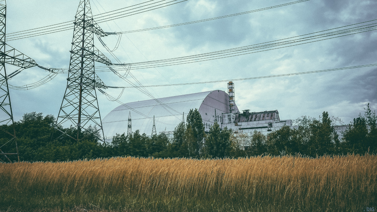 4-й энергоблок. Объект "Укрытиые-2". Фото автора.