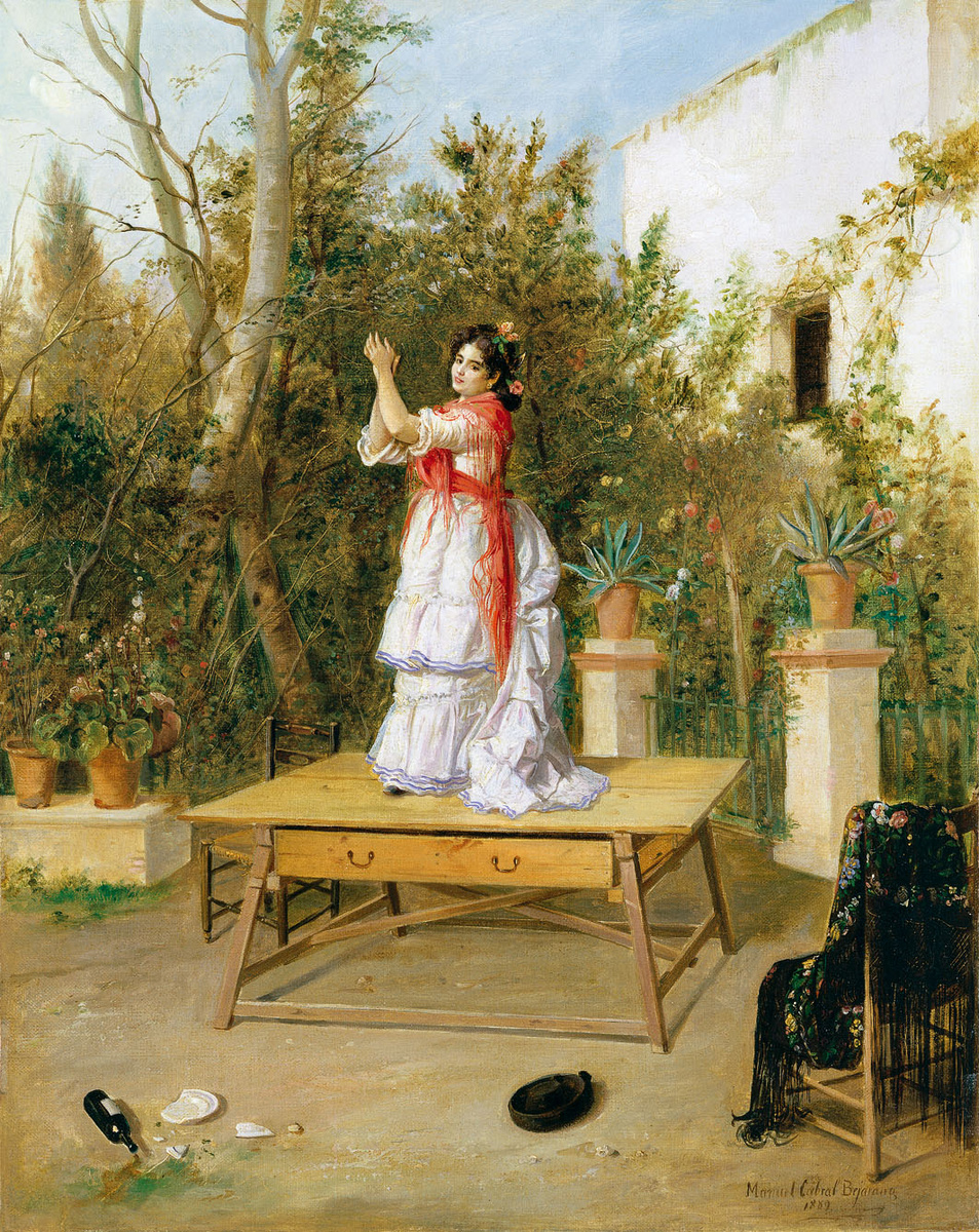 Мануэль Кабраль Агуадо-Бехарано (1827-1891). "Танец". 1889. Музей Кармен Тиссен, Малага