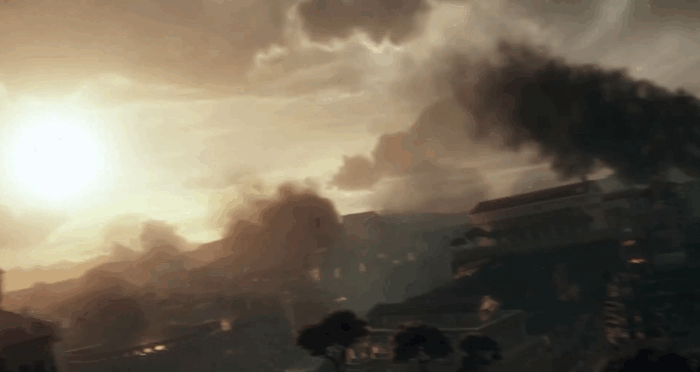 Gif картинка "Мариус в гуще событий на старте игры"