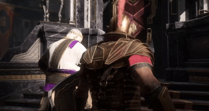 Gif картинка "Император и Мариус заходят в безопастное место"