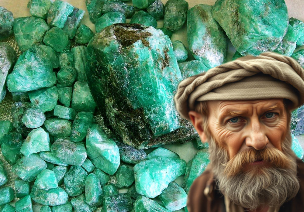 Обычный русский мужик нашел залежи изумрудов.