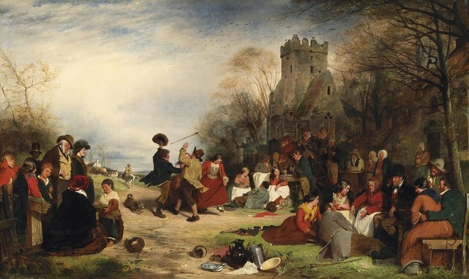 Эрскин Николь. 16, 17 (День святого Патрика) и 18 марта. 1856 год. National Gallery of Ireland