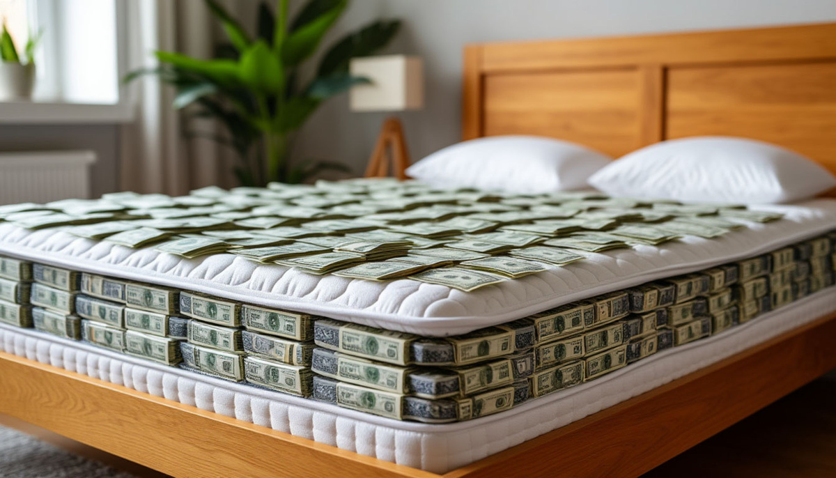 Деньги под матрасом