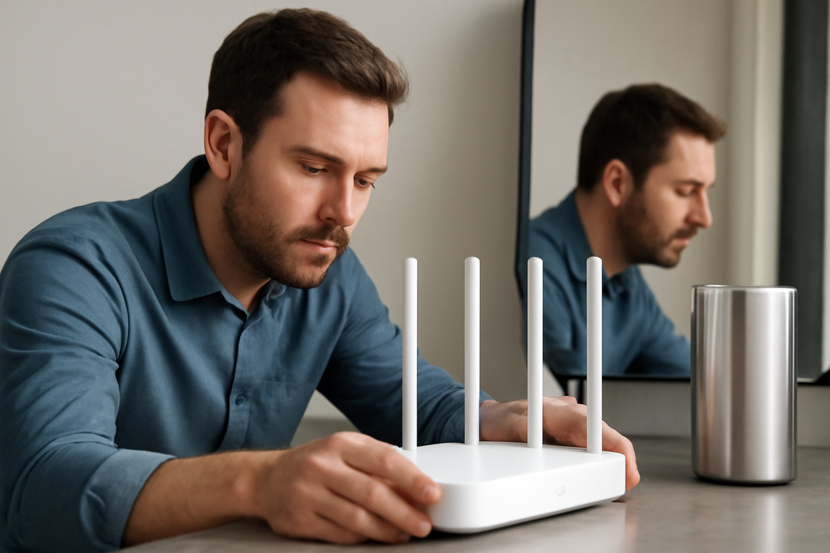 Держите роутер подальше от металлических поверхностей, чтобы избежать отражений сигнала