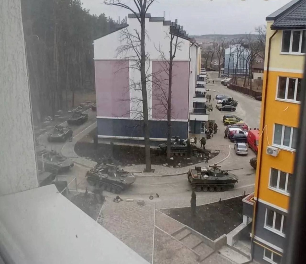 Российские подразделения в Ирпени. 14 марта 2022 год. 