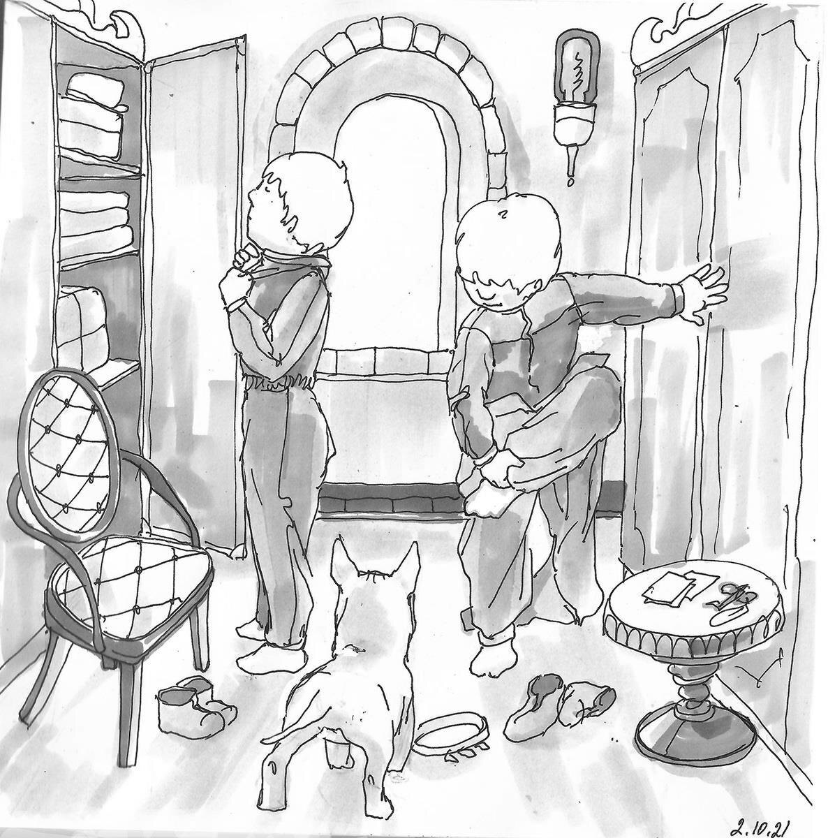 - Мы уже взрослые! - пыхтели принцы.