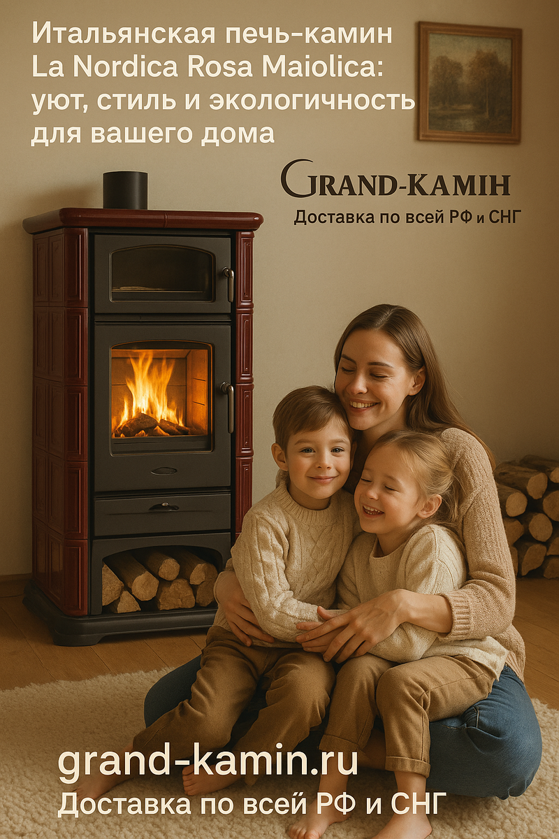    Итальянская печь-камин La Nordica Rosa Maiolica: уют, стиль и экологичность для вашего дома Kamin
