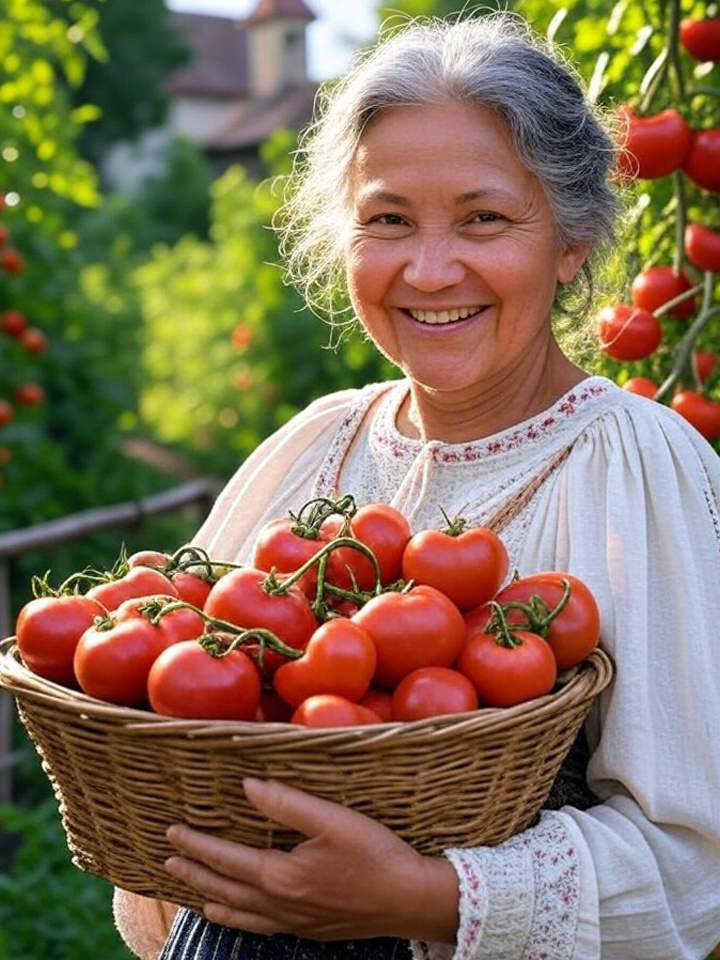 Тетя Люда и ее помидоры