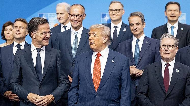    EPA Участники саммита НАТО-2025 в Гааге вовсю старались угодить президенту США Дональду Трампу