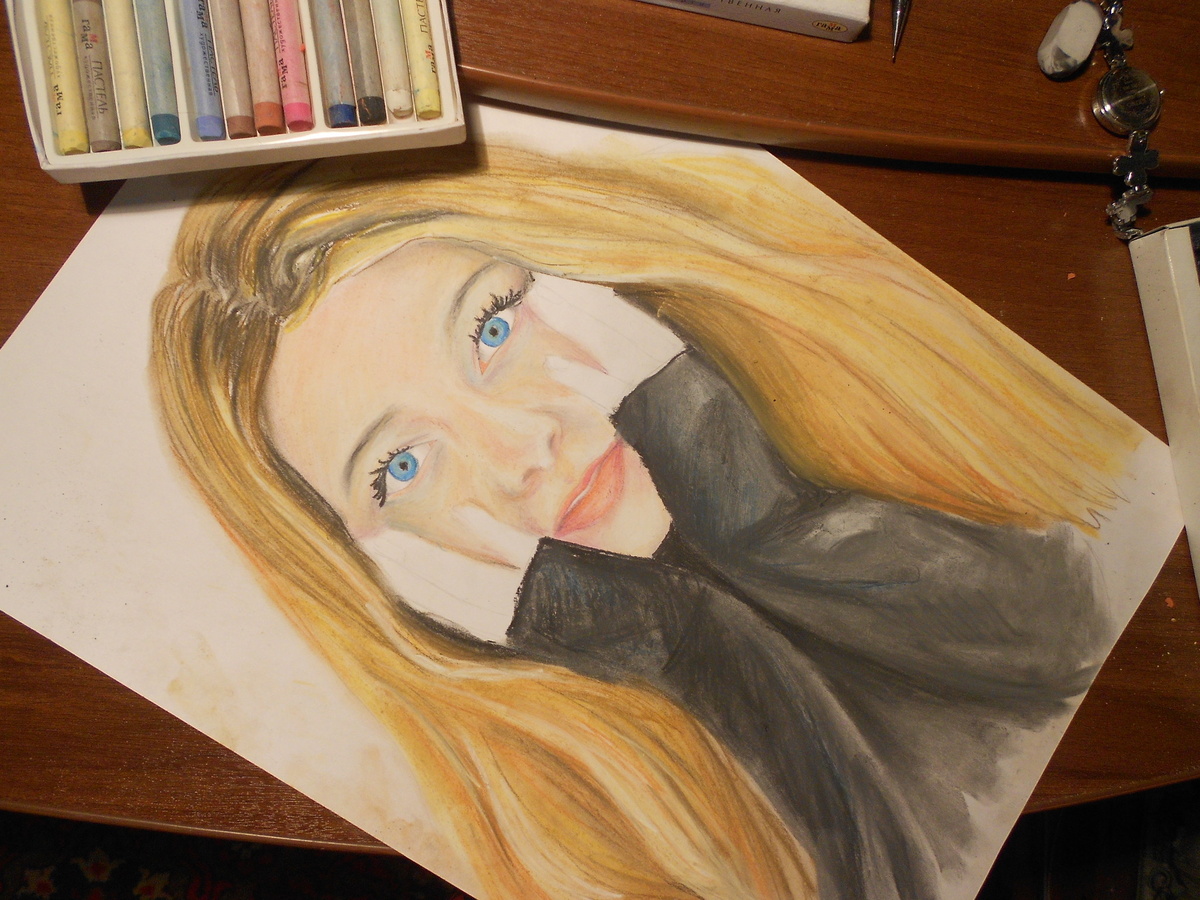 Пастель. одноклассница. Алена Мальтера