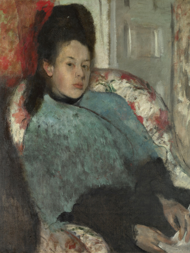 Картина Э. Дега «Портрет Елены Карафы» (1875). Артикул: 125228