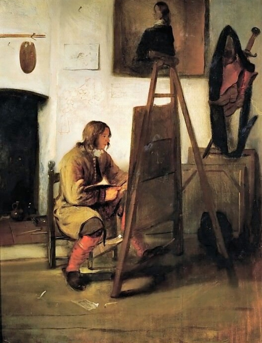 Юный художник в мастерской, 1655-60 годы.