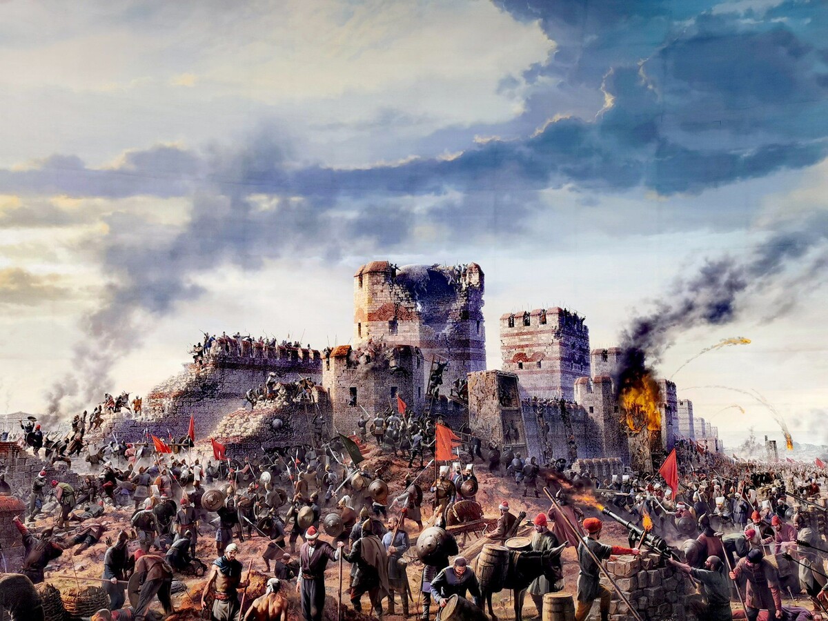 Осада Константинополя 1453г. Изображение из открытых источников