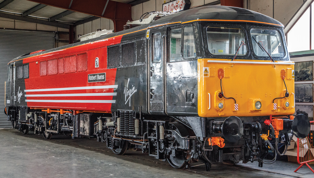 Картинки Яндекса.  Электровоз 87035 класса 87 «Роберт Бернс» 