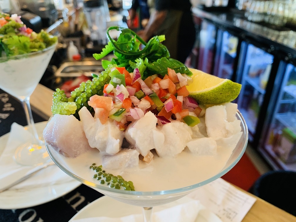 кокода в бокале из под мартини