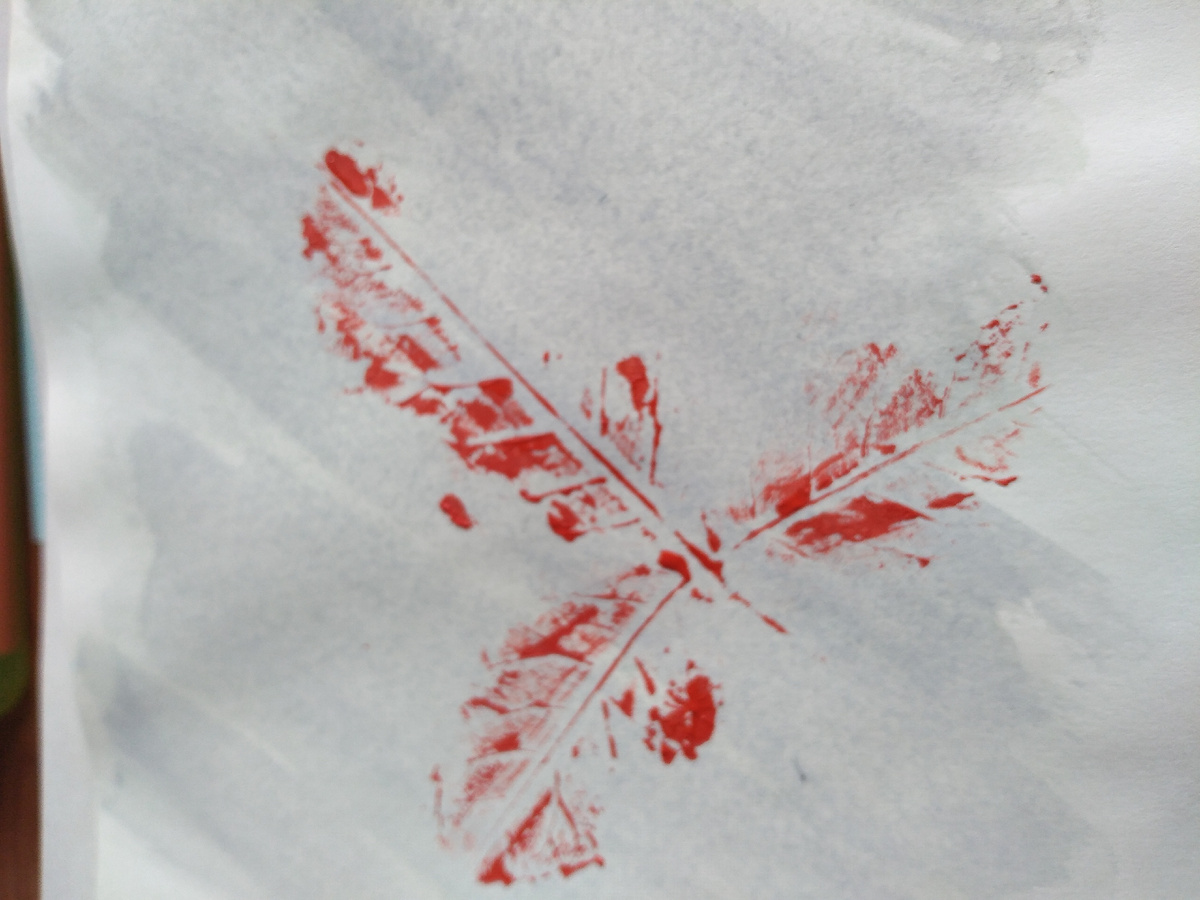 Штампонула по бумаге.