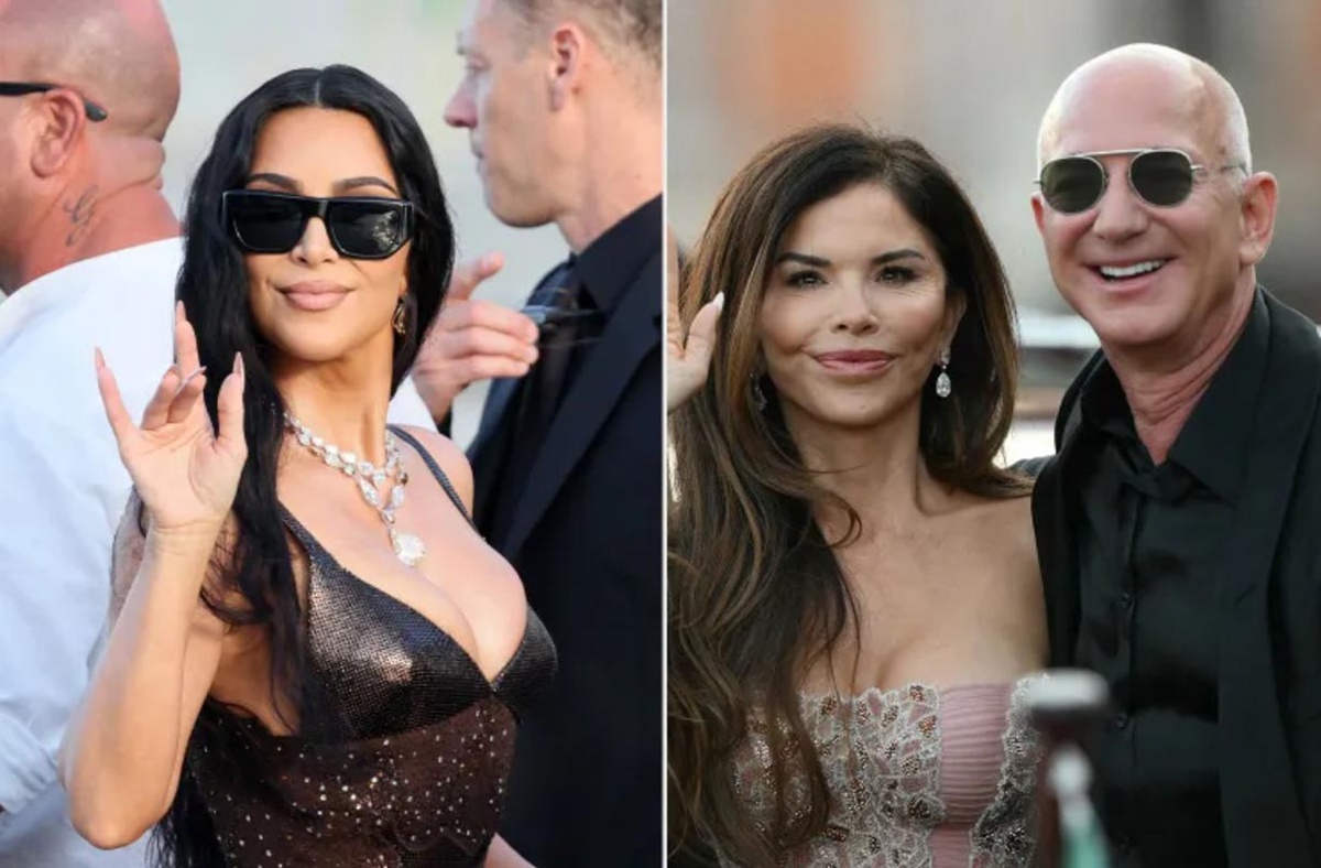 Ким Кардашьян; Джефф Безос и Лорен СанчесФото: MARCO BERTORELLO/AFP via Getty; Ernesto Ruscio/GC