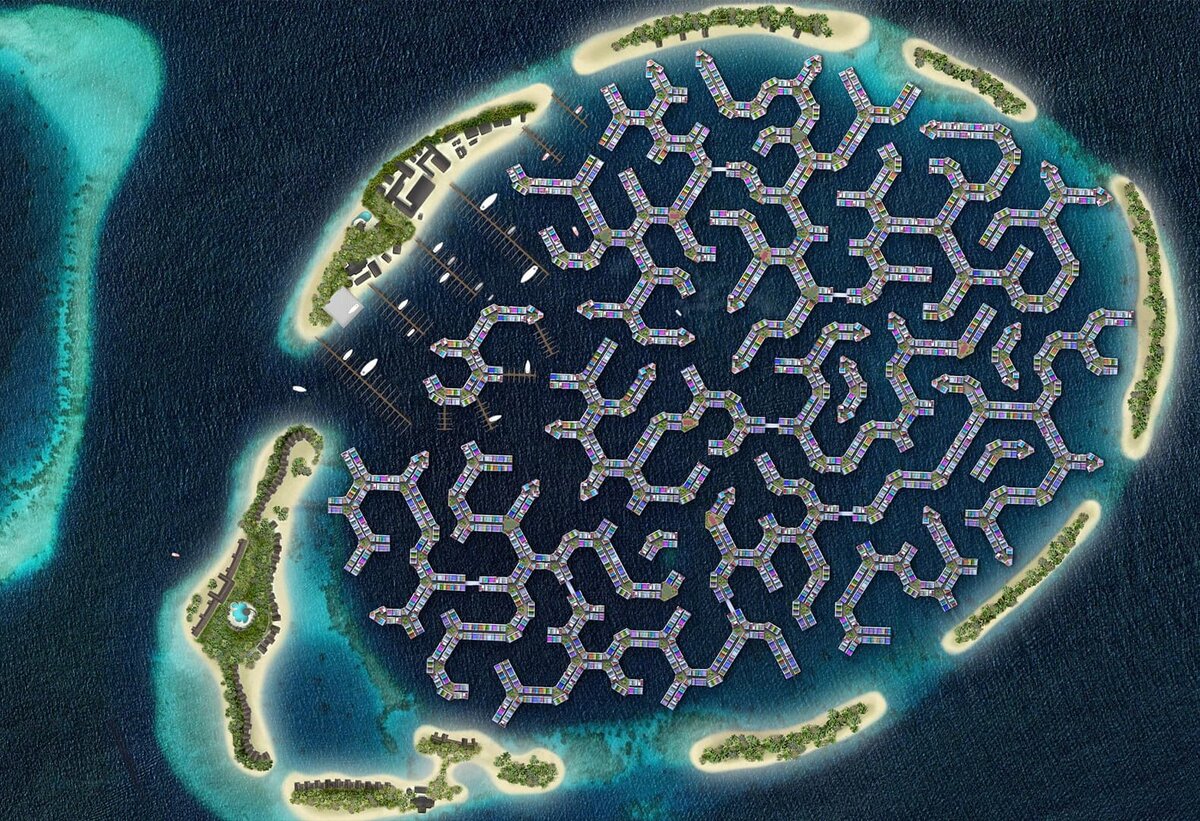 Maldives Floating City (Waterstudio)