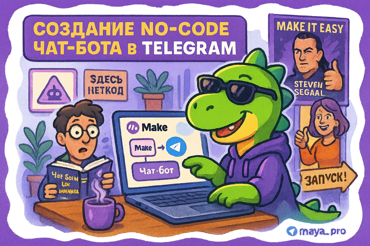    Гениальный гайд по созданию Telegram-бота без кода с помощью Make: автоматизируйте бизнес и радуйте клиентов за часы, а не дни! Артур Хорошев
