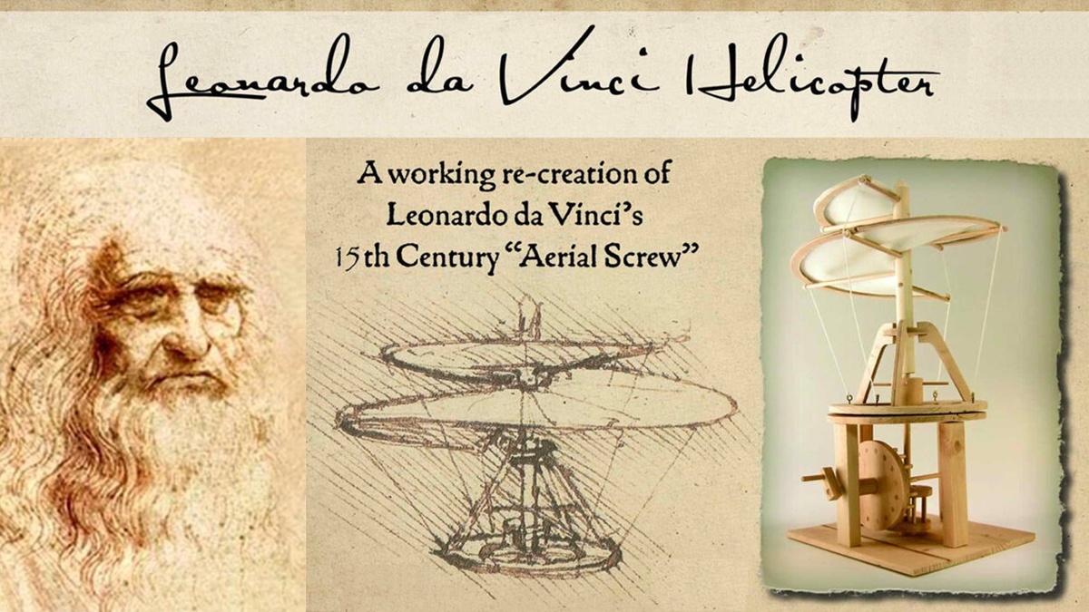 «Воздушный винт» Леонардо да Винчи 1480 года может быть применен в современных дронах.