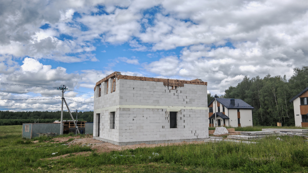 Строительство дома из газосиликата D400 с утеплением
