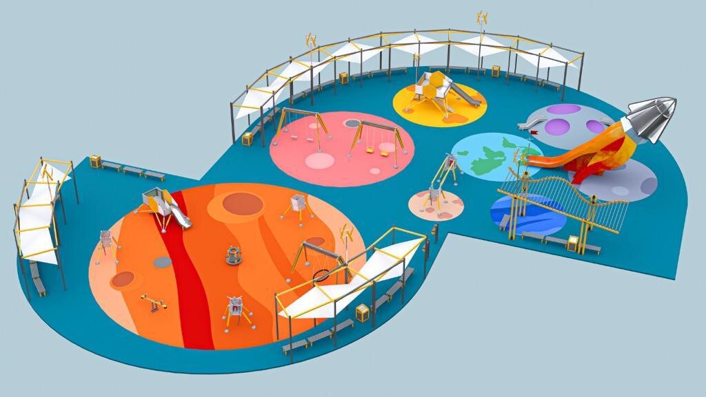 Проект детской площадки «Космическая лагуна» («СвидЪ»)