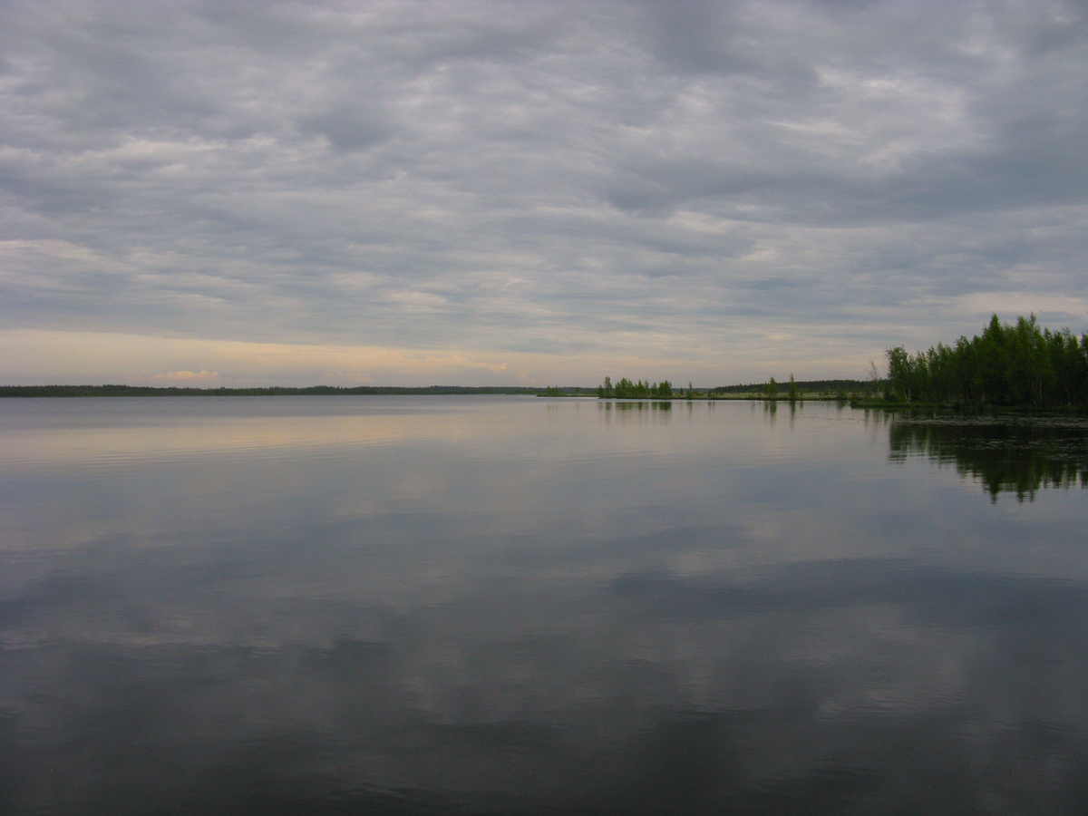 Вид на озеро Волоярви. Подъезд с северной стороны.