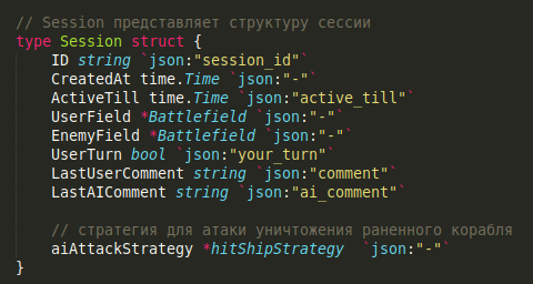 Структура игровой сессии