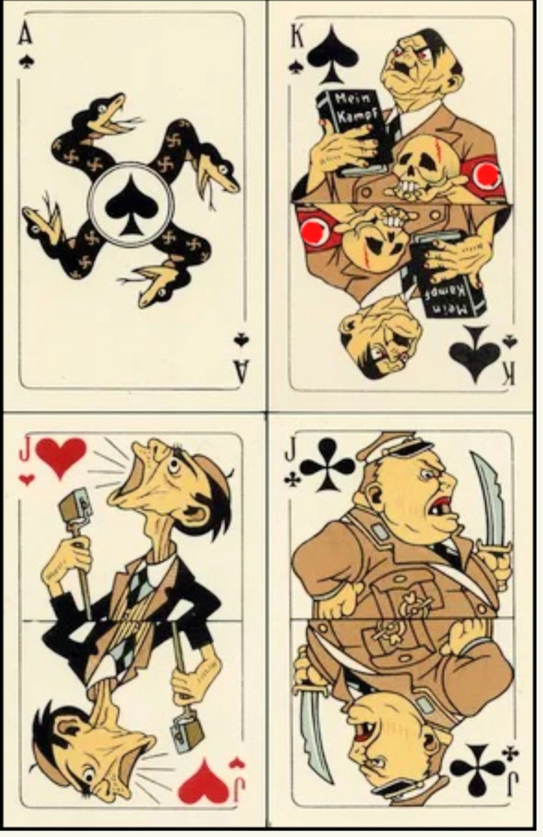 Антифашистские игральные карты, 1942г. Художник В.А.Власов.