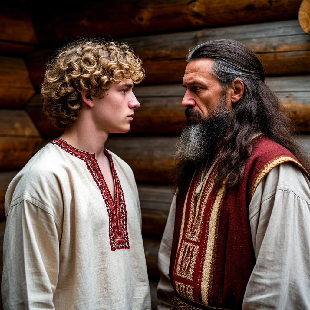 Велимир и Лютан (изображение сгенерировано нейросетью)