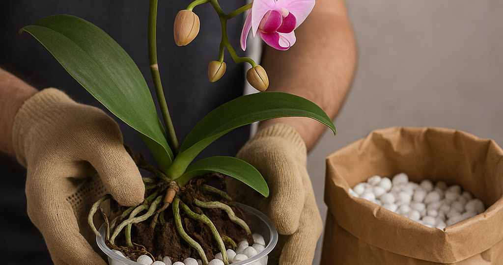 Орхидея + пеностекло: нестандартное, но умное решение