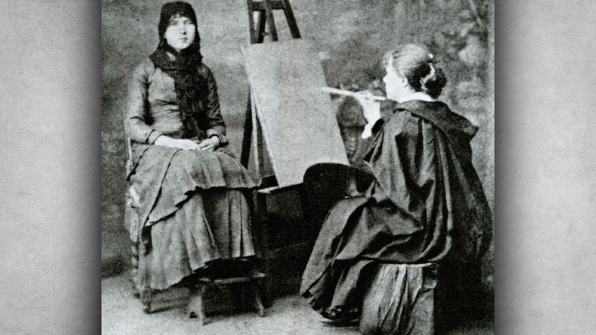 Мария Башкирцева в студии Жюлиана