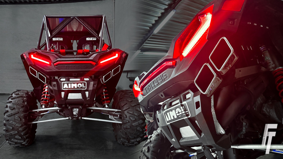 Спортивная выхлопная система на Polaris RZR 1000 turbo