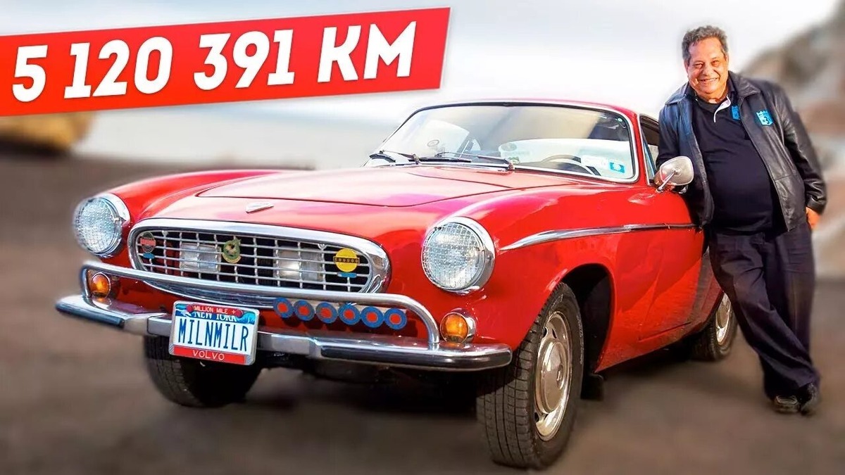 На фото Вольво с самым рекордным пробегом.