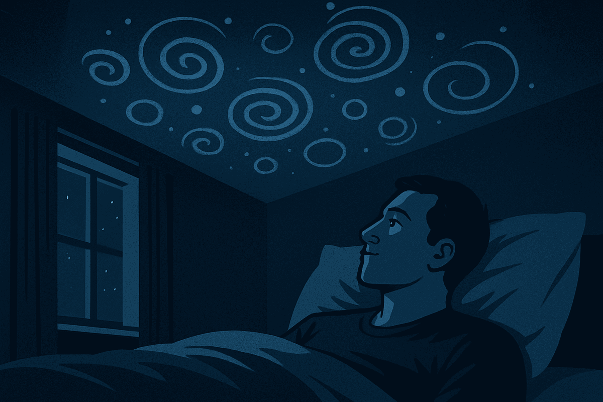    Если вы видите пятна и силуэты в темноте, то с большой вероятностью с вами всё в порядке. Причиной этому могут быть: фосфены, гипнагогические образы, склонность к парейдолии, в худшем случае — проблемы с глазами.