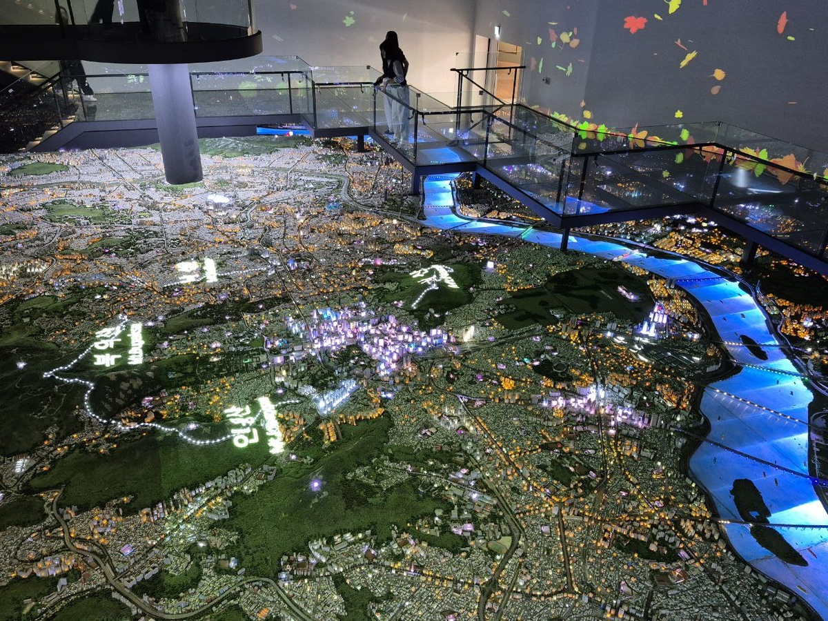 Макет города в Сеульском музее истории